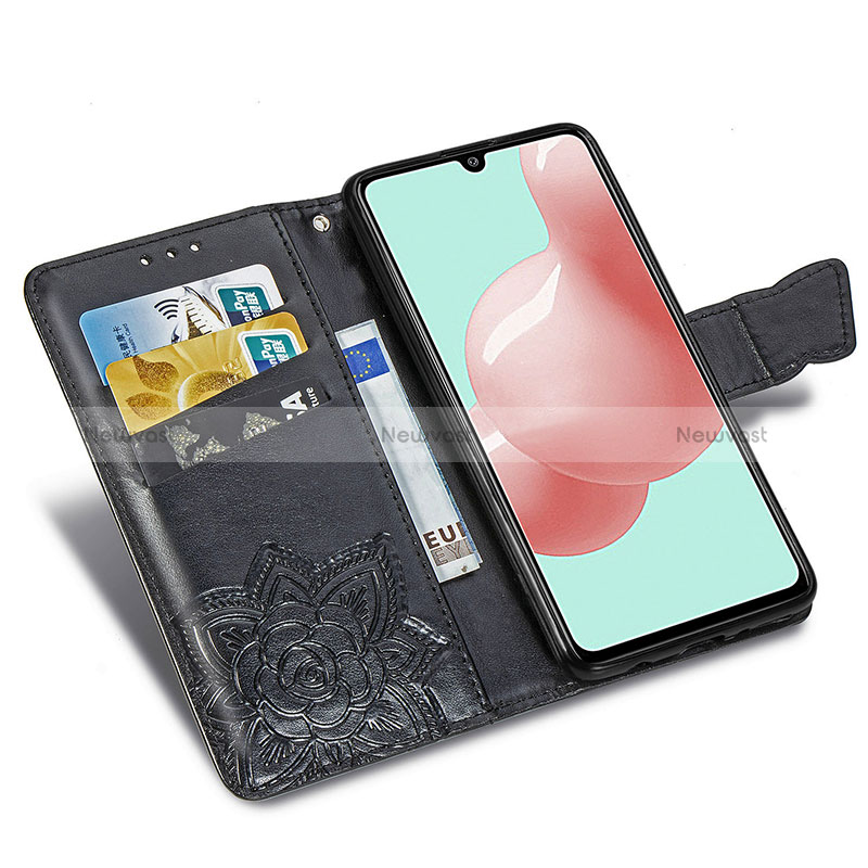 Leather Case Stands Butterfly Flip Cover Holder for Samsung Galaxy A41