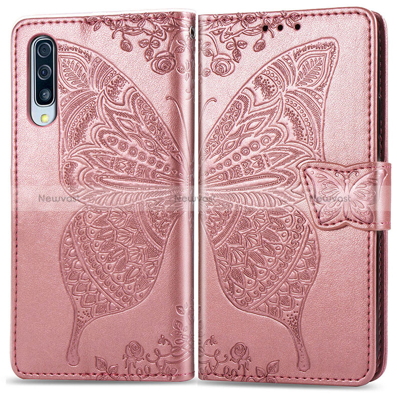 Leather Case Stands Butterfly Flip Cover Holder for Samsung Galaxy A70S