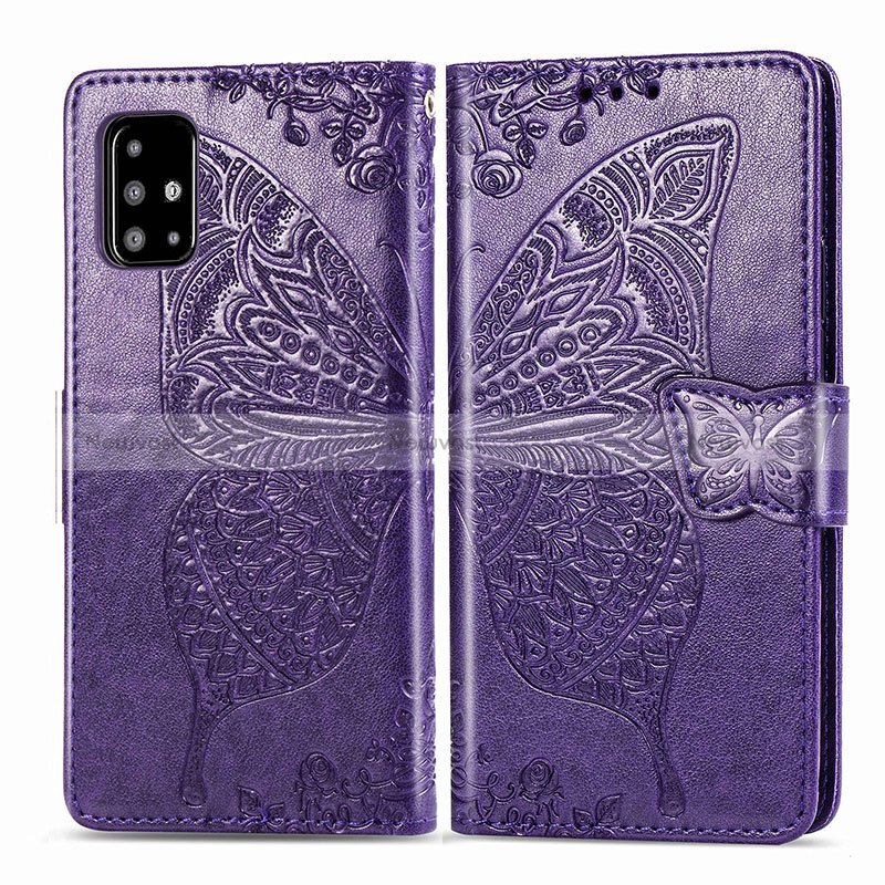 Leather Case Stands Butterfly Flip Cover Holder for Samsung Galaxy A71 5G