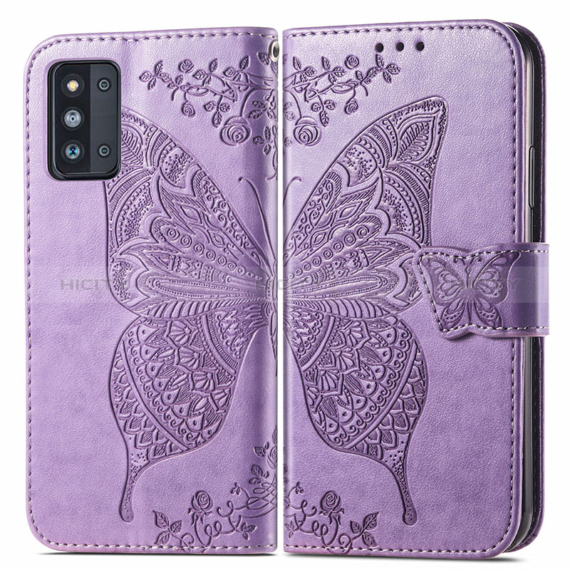 Leather Case Stands Butterfly Flip Cover Holder for Samsung Galaxy F52 5G
