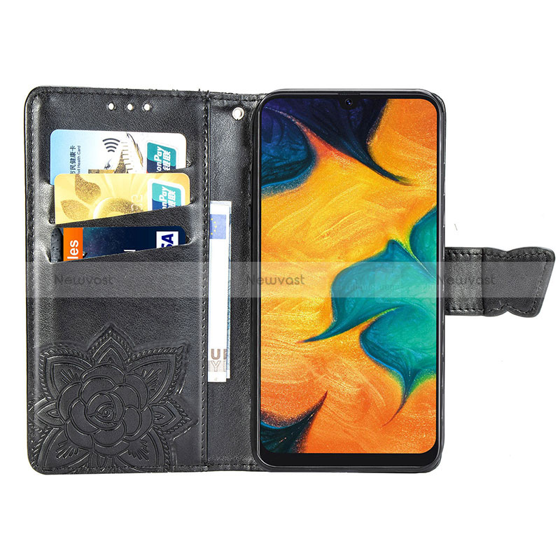Leather Case Stands Butterfly Flip Cover Holder for Samsung Galaxy M10S