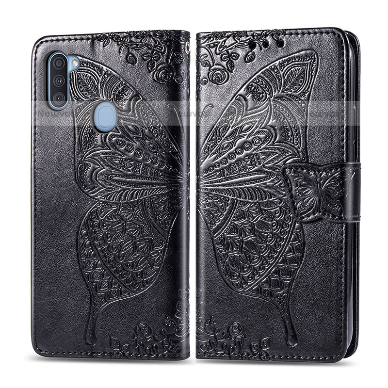 Leather Case Stands Butterfly Flip Cover Holder for Samsung Galaxy M11