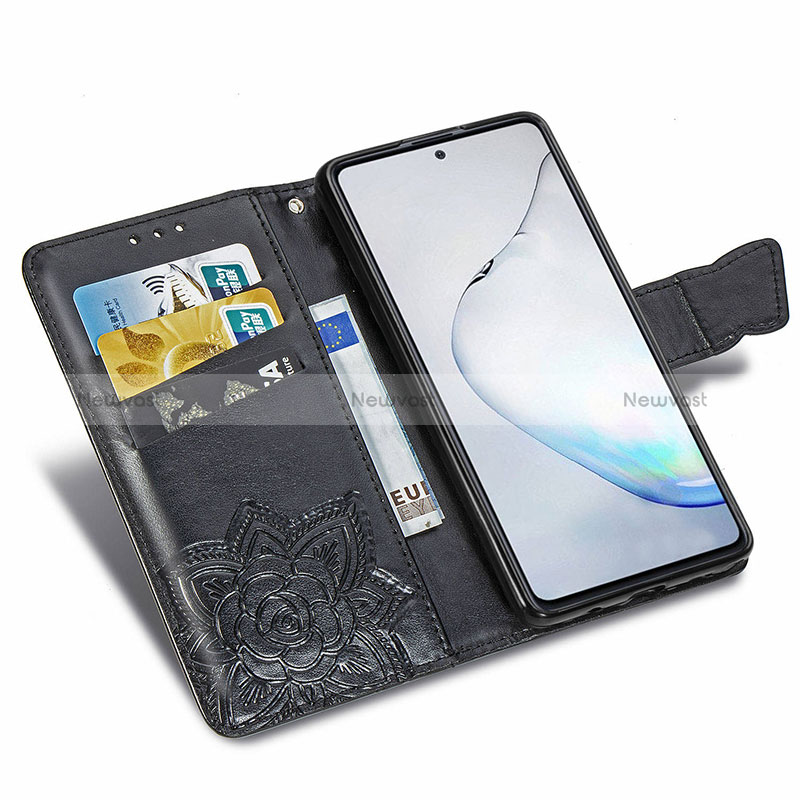 Leather Case Stands Butterfly Flip Cover Holder for Samsung Galaxy M60s