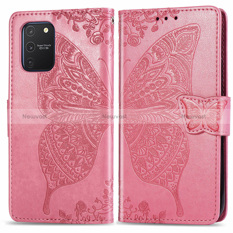 Leather Case Stands Butterfly Flip Cover Holder for Samsung Galaxy M80S
