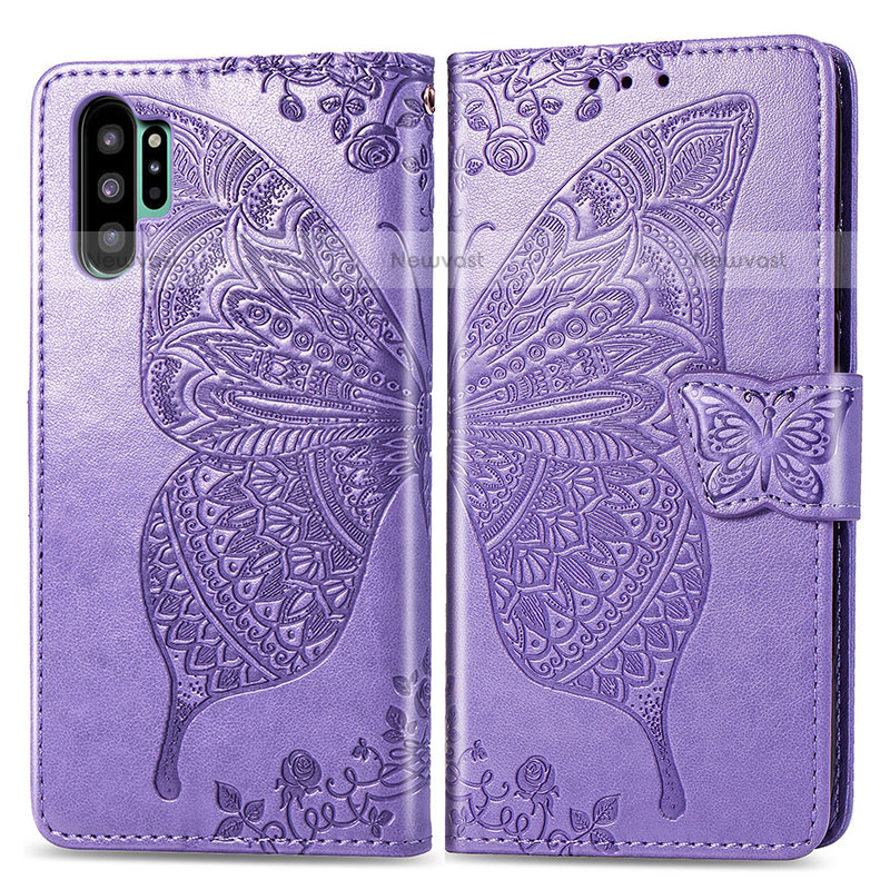 Leather Case Stands Butterfly Flip Cover Holder for Samsung Galaxy Note 10 Plus 5G