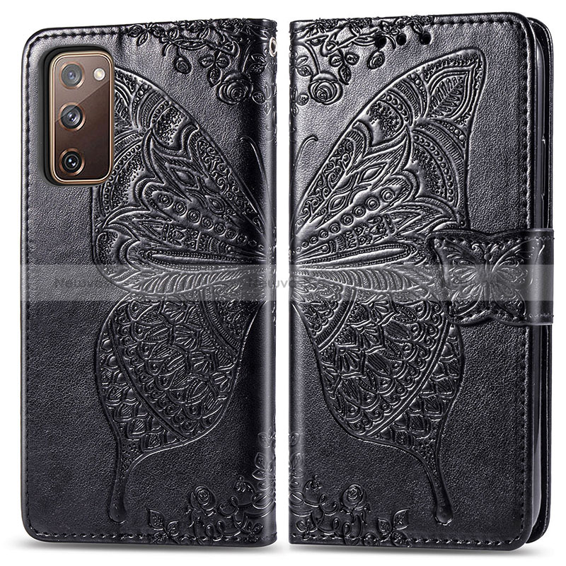Leather Case Stands Butterfly Flip Cover Holder for Samsung Galaxy S20 FE 5G