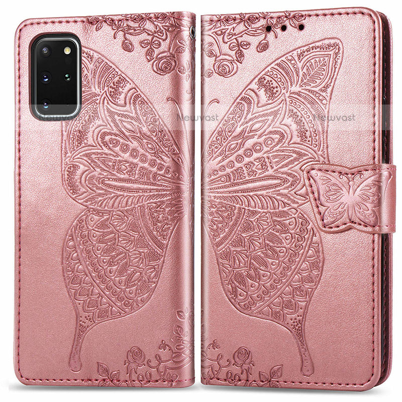 Leather Case Stands Butterfly Flip Cover Holder for Samsung Galaxy S20 Plus 5G