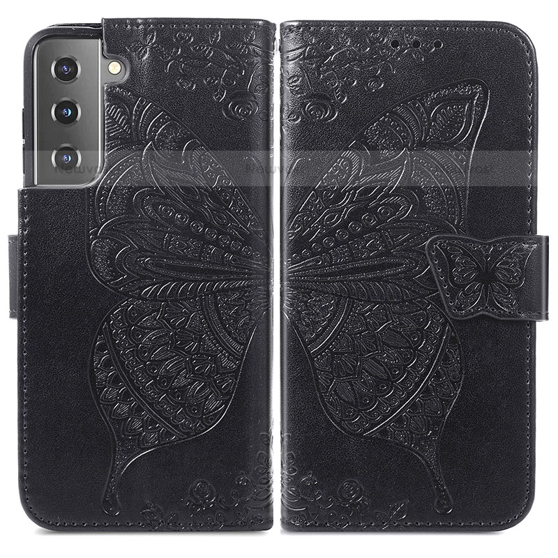 Leather Case Stands Butterfly Flip Cover Holder for Samsung Galaxy S21 5G