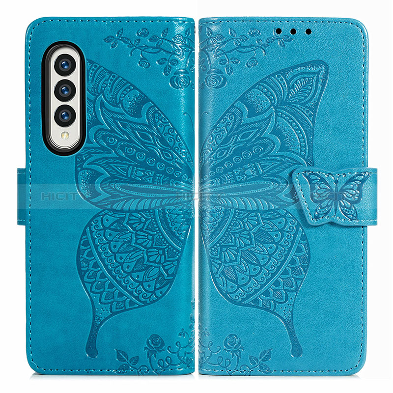 Leather Case Stands Butterfly Flip Cover Holder for Samsung Galaxy Z Fold4 5G