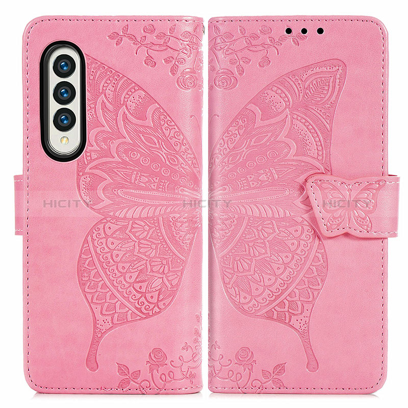 Leather Case Stands Butterfly Flip Cover Holder for Samsung Galaxy Z Fold4 5G