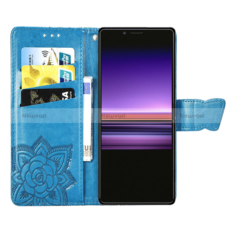 Leather Case Stands Butterfly Flip Cover Holder for Sony Xperia 1