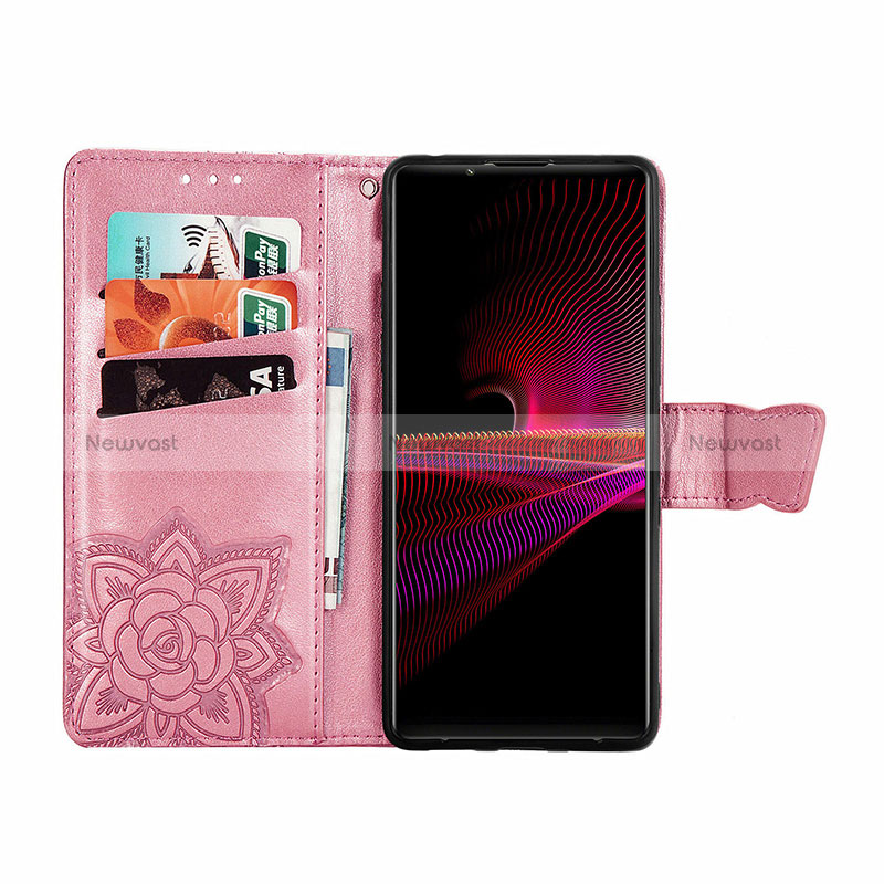 Leather Case Stands Butterfly Flip Cover Holder for Sony Xperia 1 III