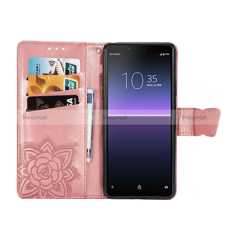 Leather Case Stands Butterfly Flip Cover Holder for Sony Xperia 10 II