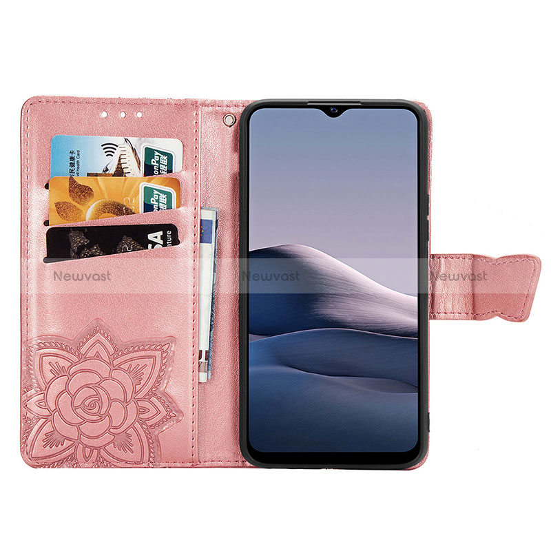 Leather Case Stands Butterfly Flip Cover Holder for Vivo Y20s