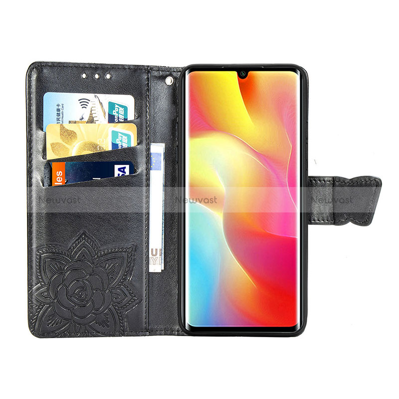 Leather Case Stands Butterfly Flip Cover Holder for Xiaomi Mi Note 10 Lite