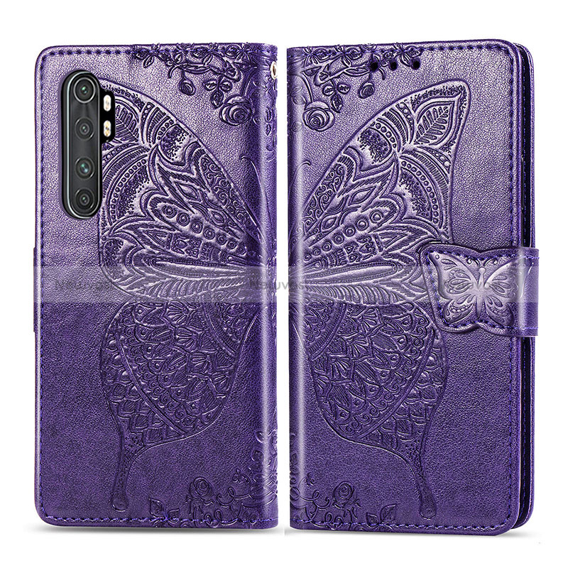 Leather Case Stands Butterfly Flip Cover Holder for Xiaomi Mi Note 10 Lite