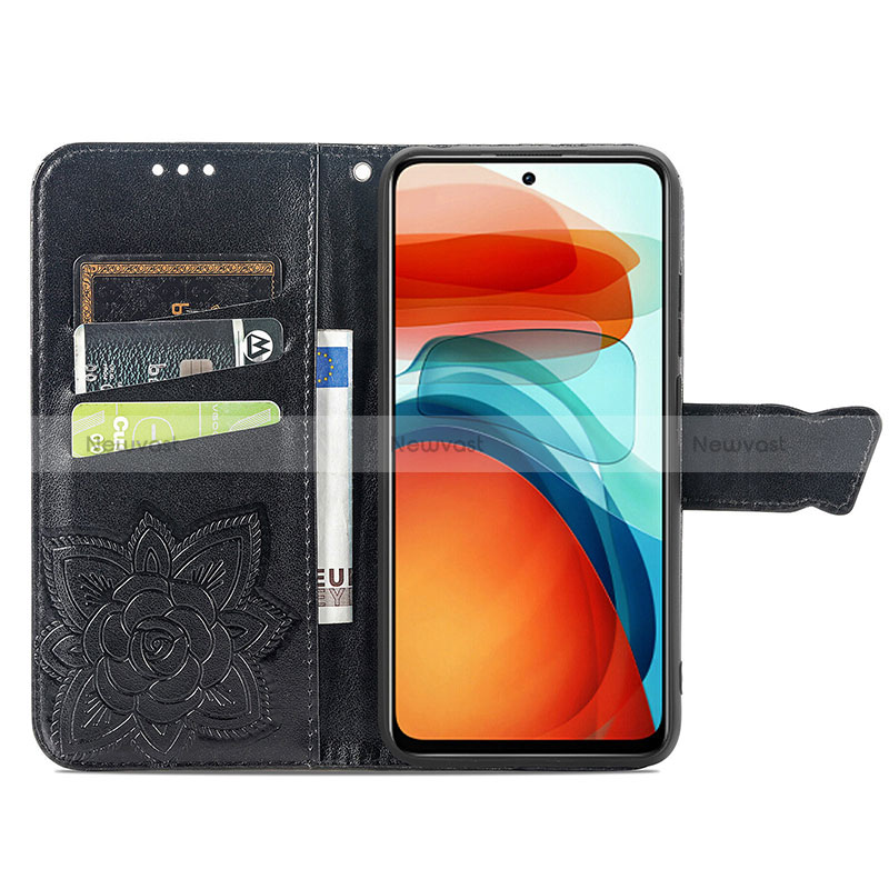 Leather Case Stands Butterfly Flip Cover Holder for Xiaomi Poco X3 GT 5G