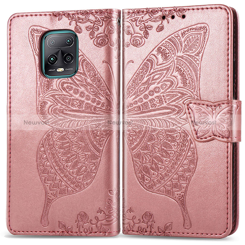 Leather Case Stands Butterfly Flip Cover Holder for Xiaomi Redmi 10X 5G