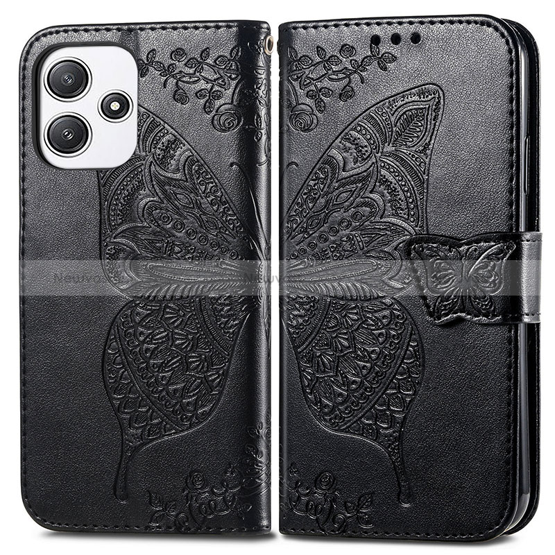Leather Case Stands Butterfly Flip Cover Holder for Xiaomi Redmi 12 5G