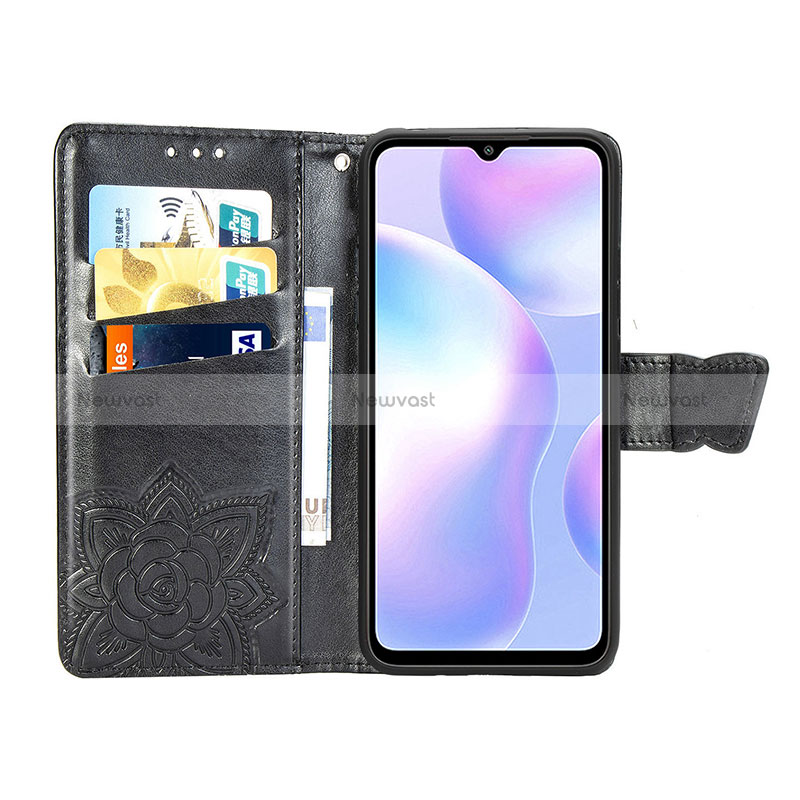 Leather Case Stands Butterfly Flip Cover Holder for Xiaomi Redmi 9AT