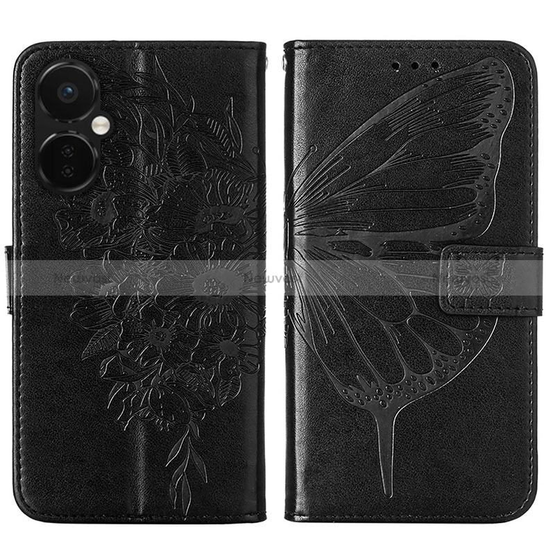 Leather Case Stands Butterfly Flip Cover Holder Y01B for OnePlus Nord N30 5G