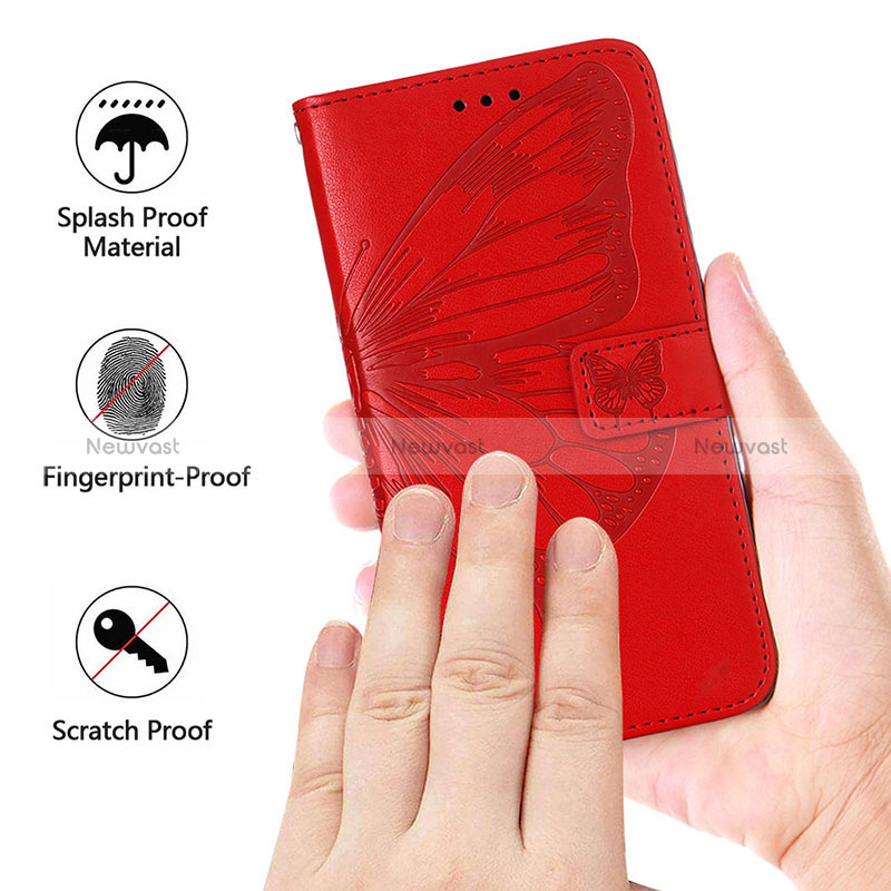 Leather Case Stands Butterfly Flip Cover Holder Y01B for Realme 10 Pro 5G