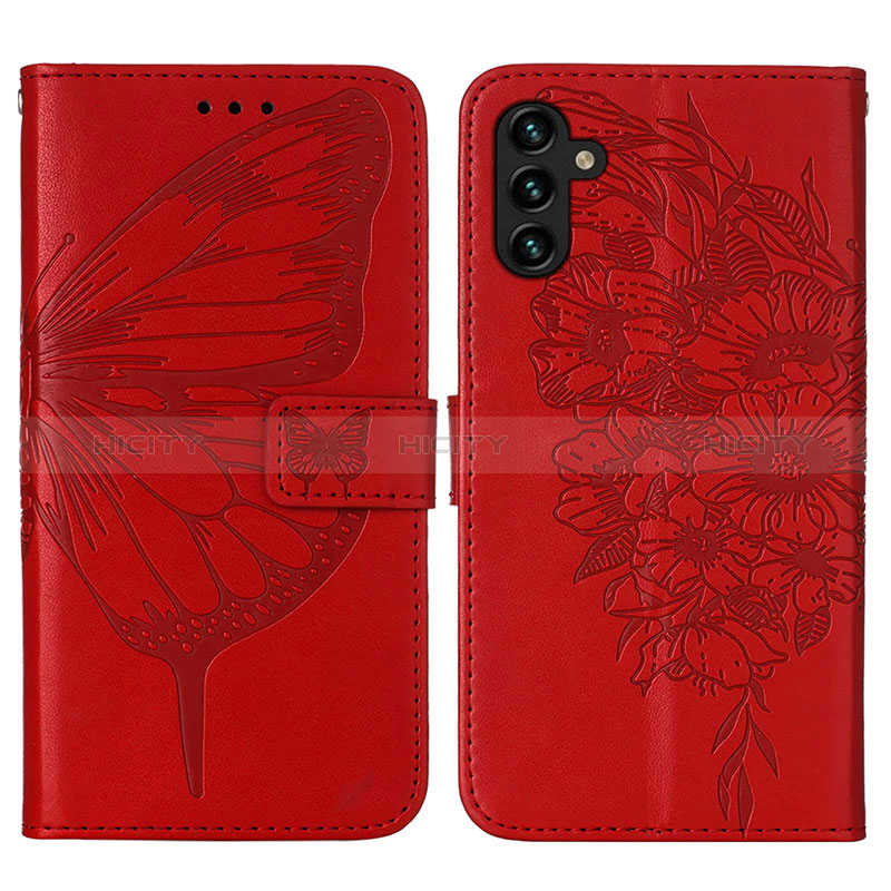 Leather Case Stands Butterfly Flip Cover Holder Y01B for Samsung Galaxy A04s