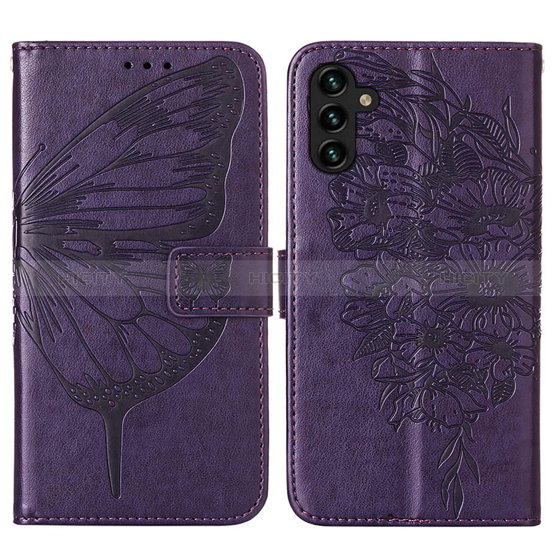 Leather Case Stands Butterfly Flip Cover Holder Y01B for Samsung Galaxy A04s