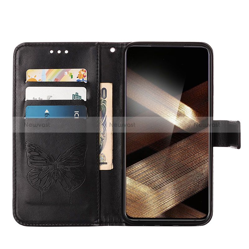 Leather Case Stands Butterfly Flip Cover Holder Y01B for Samsung Galaxy A15 4G