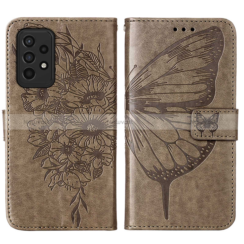 Leather Case Stands Butterfly Flip Cover Holder Y01B for Samsung Galaxy A33 5G