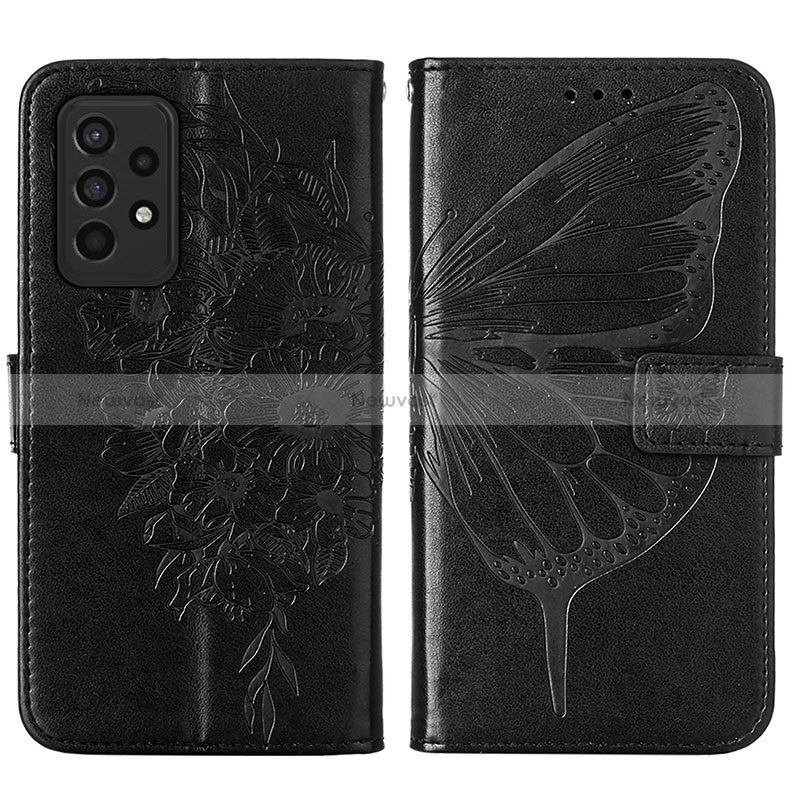 Leather Case Stands Butterfly Flip Cover Holder Y01B for Samsung Galaxy A33 5G