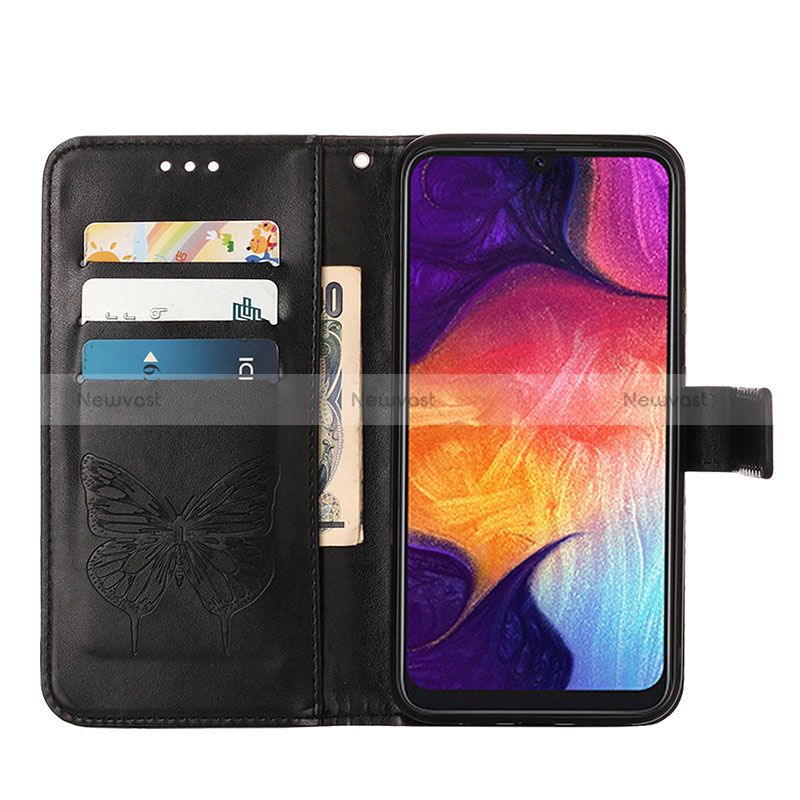 Leather Case Stands Butterfly Flip Cover Holder Y01B for Samsung Galaxy A50S
