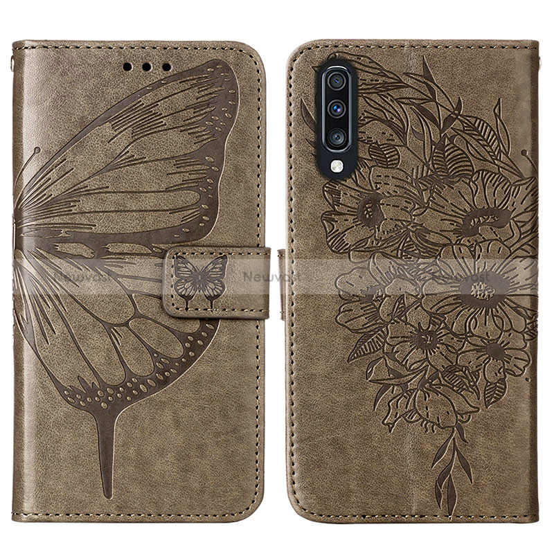 Leather Case Stands Butterfly Flip Cover Holder Y01B for Samsung Galaxy A70S