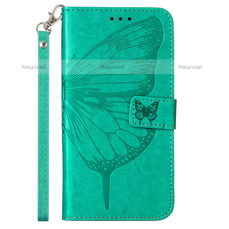 Leather Case Stands Butterfly Flip Cover Holder Y02B for Samsung Galaxy A02s