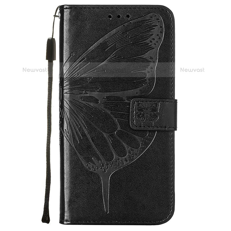 Leather Case Stands Butterfly Flip Cover Holder Y06B for Samsung Galaxy S21 FE 5G