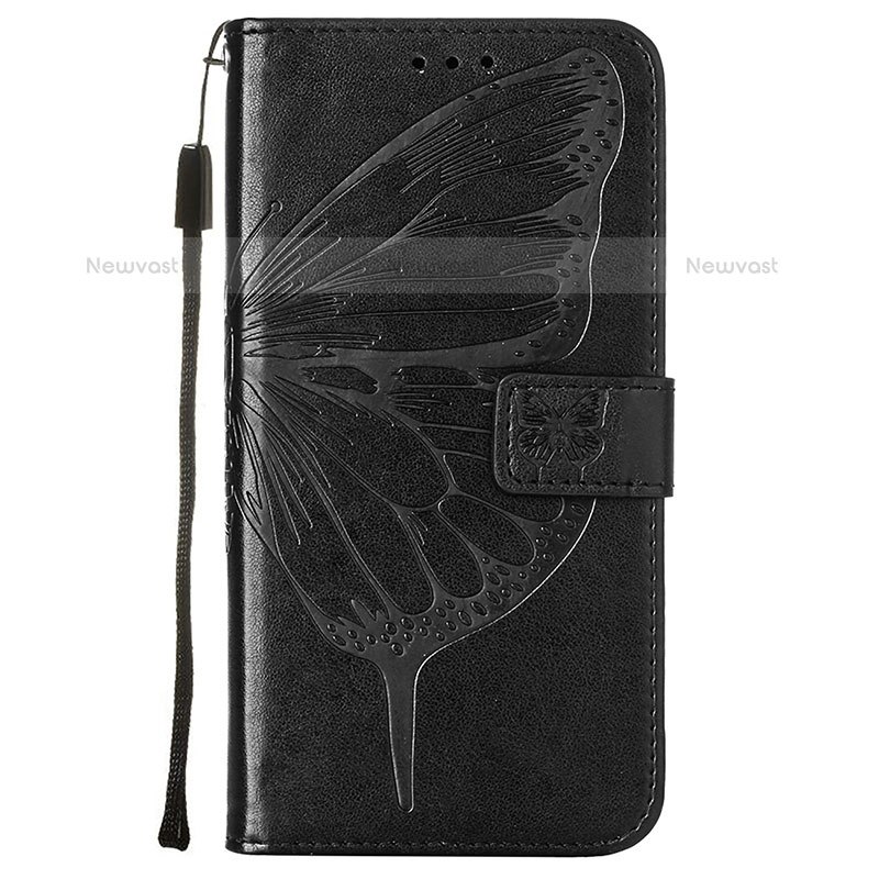 Leather Case Stands Butterfly Flip Cover Holder Y06B for Samsung Galaxy S21 Plus 5G