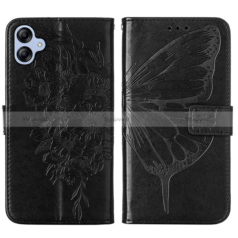 Leather Case Stands Butterfly Flip Cover Holder YB1 for Samsung Galaxy A04E