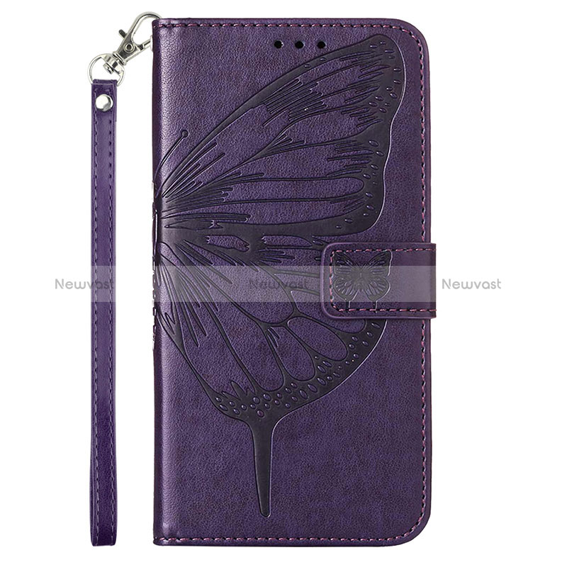 Leather Case Stands Butterfly Flip Cover Holder YB2 for Xiaomi Poco X5 Pro 5G