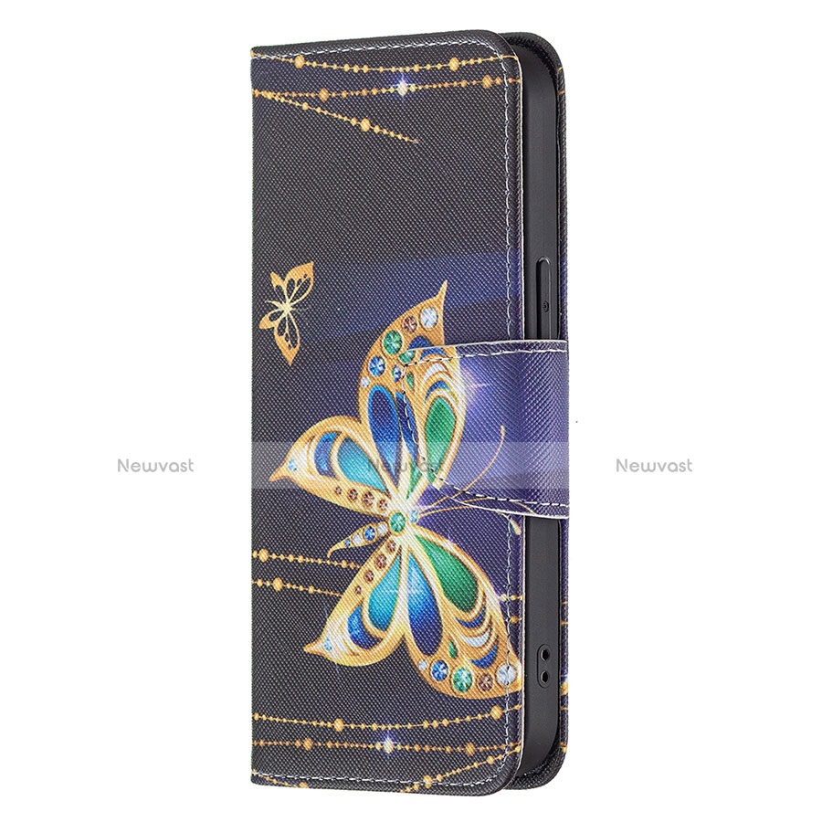 Leather Case Stands Butterfly Flip Cover L07 Holder for Apple iPhone 13 Pro Mixed