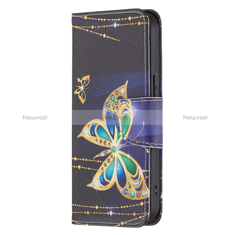 Leather Case Stands Butterfly Flip Cover L07 Holder for Apple iPhone 14 Pro Max Mixed