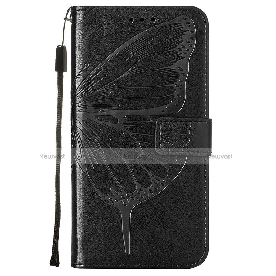 Leather Case Stands Butterfly Flip Cover L10 Holder for Apple iPhone 13 Black