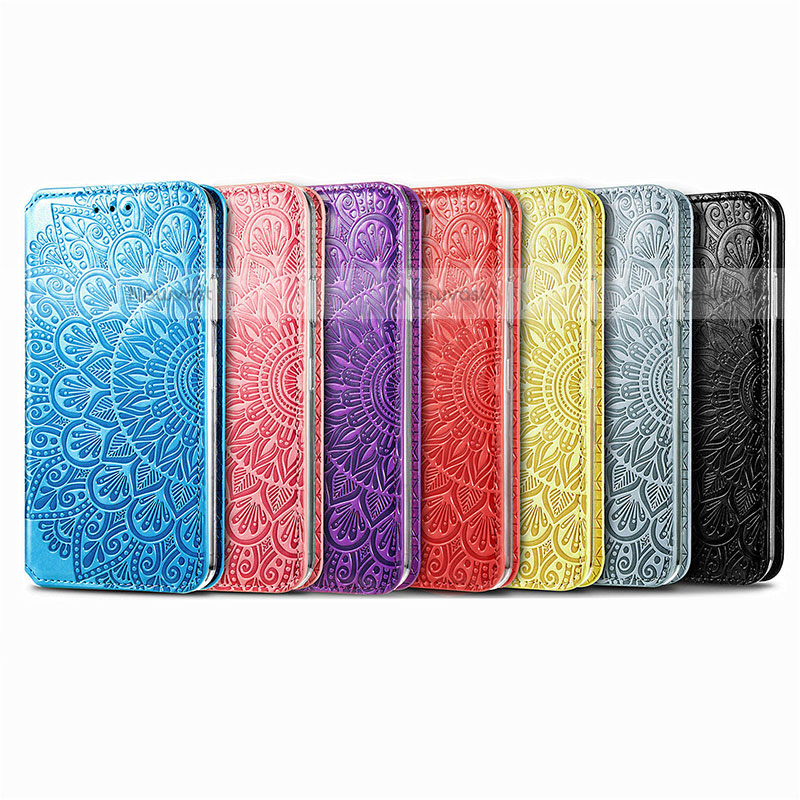 Leather Case Stands Fashionable Pattern Flip Cover H02 Holder for Apple iPhone 13 Mini