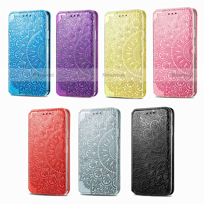 Leather Case Stands Fashionable Pattern Flip Cover H02 Holder for Apple iPhone 13 Mini