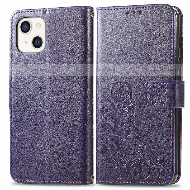 Leather Case Stands Fashionable Pattern Flip Cover H03 Holder for Apple iPhone 14