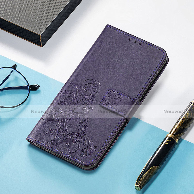 Leather Case Stands Fashionable Pattern Flip Cover H04 Holder for Apple iPhone 13 Pro