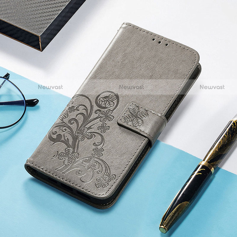 Leather Case Stands Fashionable Pattern Flip Cover H04 Holder for Apple iPhone 14