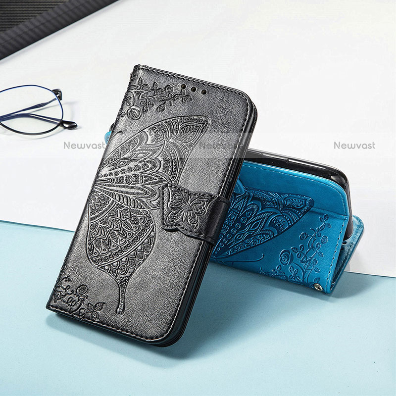 Leather Case Stands Fashionable Pattern Flip Cover H08 Holder for Apple iPhone 13 Mini