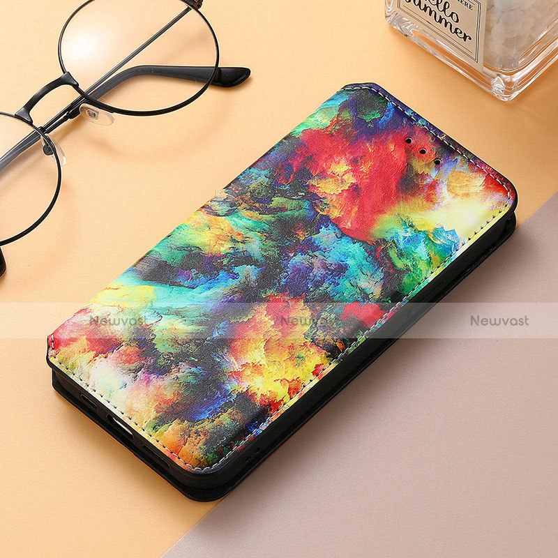 Leather Case Stands Fashionable Pattern Flip Cover H09 Holder for Apple iPhone 13 Pro Max