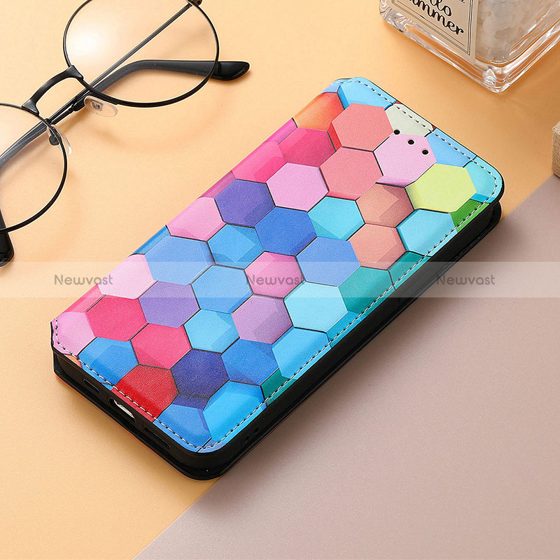 Leather Case Stands Fashionable Pattern Flip Cover H09 Holder for Apple iPhone 14 Pro Max