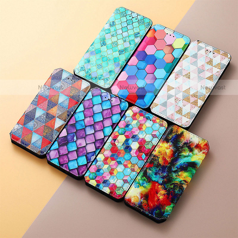 Leather Case Stands Fashionable Pattern Flip Cover H10 Holder for Apple iPhone 14 Plus